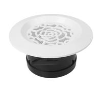 Diffusore rotondo per bocchetta dell'aria a soffitto, griglia per bagno, cucina, soggiorno, regolabile, in ABS, con filtro antipolvere e insetti, 75 mm/100 mm/125 mm, bianco