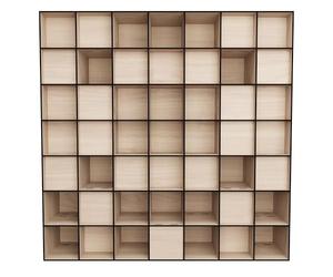 Diffusore Schroeder QRD 2D N7 | 50x50 cm | Pannello Schroeder QRD 2D in legno | Diffusore acustico in compensato di betulla | Pannello acustico | Profondita: 11 cm