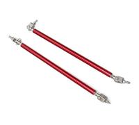 Diffusore Spoiler Anteriore Per Auto Suv Camion Spoiler Auto Anteriori 200 Millimetri Paraurti Anteriore Regolabile Lip Splitter Puntone Asta Cravatta Barre Supporto Universale(Rosso)