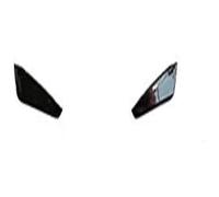 Diffusore Spoiler Anteriore Per Benz Per CLA - Classe W117 A45 2013-2016 Paraurti Anteriore Spoiler Labbro Lama Griglia Inferiore Splitter Auto Anteriori(2PCS NO.3)