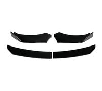 Diffusore Spoiler Anteriore Per Mazda 2 3 5 6 CX-3 CX5 CX-7 Universale Paraurti Anteriore Lip Spoiler Splitter Body Kit Guardie W/15 Centimetri Puntone Asta Auto Anteriori(Glossy Black)