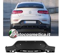 Diffusore spoiler paraurti marmitte nere per Mercedes GLC C253 Coupé 2015-2023