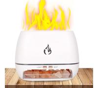 Diffusore Ultrasonico, Diffusore di Oli Essenziali con Base in Sale Roccia, Umidificatore Fragranza Con Luce 7 Colori Per Auto Spa Uomini Donne Camera Ufficio Meditazione Yoga Studio Studio