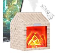 Diffusore Umidificatore - Aromaterapia Fiamma Fuoco 15 Cm, Atomizzazione Fredda, Ornamento da Ufficio Decorativo | Relax Camera Spa Ufficio Yoga Lettura Aria Idratante Aroma