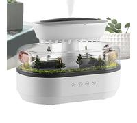 Diffusore umidificatore Cloud Rain - Umidificatore a goccia di pioggia con nebbia fredda, diffusore di luce notturna per piante | Diffusore umidificatore a goccia di pioggia con 7 luci che cambiano co