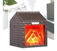 Diffusore umidificatore d'aria con fiamma da , umidificatore a vapore freddo con diffusore di aromi per camera da , ricarica USB, fredda, decorazione per camera da , comodino