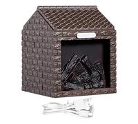 Diffusore umidificatore d'aria con fiamma del camino - Umidificatore d'aria con luci a LED e funzione di aromaterapia - Decorazione per la casa con atomizzazione a vapore freddo per ufficio camera da