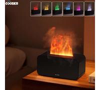 Diffusore umidificatore per aromi Umidificatori per oli essenziali Mini fiamma Diffusore automatico di fragranze Umidificatore domestico con luce a LED