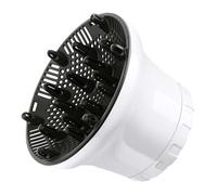 Diffusore universale per asciugacapelli, regolabile, per asciugacapelli con ugello di diametro da 4 cm a 7 cm, diffusore professionale per capelli ricci e mossi, colore bianco