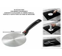 DIFFUSORE UNIVERSALE PER PIANI PIANO A INDUZIONE CM.16 CON MANICO ACCIAIO INOX