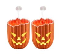 Diffusore Zucca Halloween, Anello Fumo Medusa | Olio Essenziale, Luce Colorata, 0,5L, Timer(2pcs)