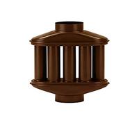 Diffusore di calore porcellanato marrone "ala smalto classic" - ø mm.120x500h. A