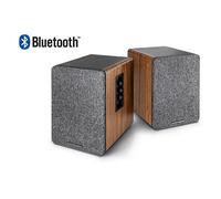 DIFFUSORI DA SCAFFALE WAVEMASTER Base - 2 canali - Connettività Bluetooth e ingresso Line-In - 50-22000 Hz, Bluetooth, Grigio, Marrone