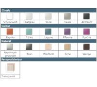 Diffusori d'aria - Naturale - Frontale di design ColorLINE® - Titanio - A11022173 di Exhausto