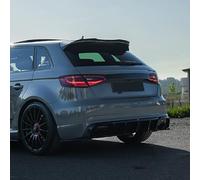 Diffusori Laterali Posteriori Oneway compatibili con Audi RS3 8V Sportback 2015-2016 - Nero lucido