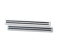Diffusori Lineari a 2 Feritoie in Alluminio Anodizzato o Bianco RAL9010 DLF20 Con Deflettore