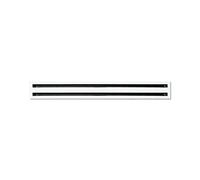 Diffusori Lineari a 2 Feritoie in Alluminio Anodizzato o Bianco RAL9010 DLF20 Con Deflettore