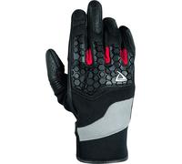 DIFI Andes Air Guanti da moto, nero-grigio-rosso, taglia L per maschi