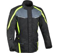 DIFI Cage Aerotex impermeabile Giacca tessile moto, nero/giallo, Taglia M
