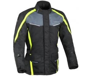 DIFI Cage Aerotex impermeabile Giacca tessile moto per bambini, nero/giallo, Taglia 164