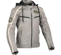 DIFI Detroit 2 Giacca di pelle da moto, nero-grigio, taglia 50 per maschi