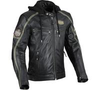 DIFI Detroit 2 Giacca di pelle da moto, nero-marrone, taglia 50 per maschi