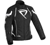 DIFI Estoril Aerotex impermeabile Ladies Moto Textile Jacket, Bianco/nero, Taglia L