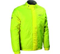 DIFI Fuzzy Giacca antipioggia da moto, Giallo neon, Taglia M