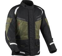 DIFI Horizon Aerotex Giacca tessile da motocicletta impermeabile, nero/verde, Taglia 3XL