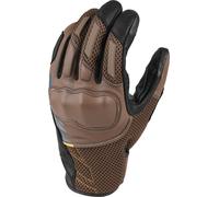 DIFI Rebel Air Guanti da motocicletta, marrone/nero, Taglia 2XL