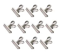 DIFIT Fermacarte Clip Multiuso in Metallo Grande Pinze Clip del Raccoglitore Graffette Fermagli Clip Per La Carta Per Archivi Fotografici Forniture Domestico Ufficio Cancelleria(63MM,10 Pezzi)