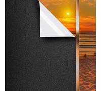 DIFIT Pellicola oscurante per vetri, non adesiva, senza residui, rimovibile, opaca, antistatica, per il controllo del calore, Pellicola per vetri privacy anti-UV per la casa(bianco e nero,44.3x200cm)