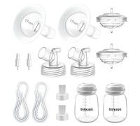 DIFKING Parti per pompa da 21 mm compatibili con accessori Spectra S2 Spectra S1, Spectra 9 Plus, Spectra Syndergy Gold. Flangia in due pezzi da 21 mm (scudo e connettore separabili) (set completo, 17