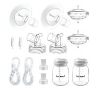 DIFKING Parti per pompa da 21 mm compatibili con accessori Spectra S2 Spectra S1, Spectra 9 Plus, Spectra Syndergy Gold. Flangia in due pezzi da 21 mm (scudo e connettore separabili) (set completo, 19