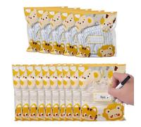 DIFLAX 15 Pezzi Bustine Corredino Neonato Ospedale con 1 Penna Borsa Parto Ospedale Mamma Borsa Ospedale parto Cambio Neonato Ospedale Riutilizzabili per Asilo e Viaggi (10 Grandi+5 Medie)