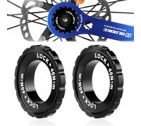 DIFLAX 2 Pezzi Centerlock Anello Di Bloccaggio Disco Freno Compatibile Con Shima Perno Passante Da 15/20 Mm 44x26x8 Mm Mozzo Bici In Lega Di Alluminio Center Lock Per Bici Mountain Bike