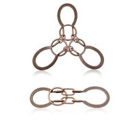 DIFLAX 2 Pezzi Rompicapo Metallo Fibbia a Ferro di Cavallo Giochi Rompicapo Gioco Intelligenza Rompicapi Giocattoli Educativo Metal IQ Puzzle Rompicapo Giocattolo Regalo per Adulti Adolescenti