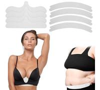 DIFLAX 20 Pezzi Cuscinetti Antisudore in Cotone,10 Pezzi Fodera per Reggiseno Pad+10 Pezzi Cuscinetti sotto la Pancia, Fascette per Contro Il Sudore e Le Eruzioni Cutanee per Donne
