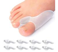 DIFLAX 4 Paia Tutore Alluce Valgo Protezione Trasparente, Divaricatore Alluce Valgo In Silicone,Separa Dita, Alluce Valgo Correttore Separadita, Ridurre il Dolore All'alluce, Dimensioni Universali