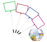 DIFLAX 4 Pezzi Retini a Maglia Fine Resistentiagli Strappi Ideale per Catturare Piccoli Pesci e Gamberetti e per la Pulizia Dell'Acquario (4 Colori)