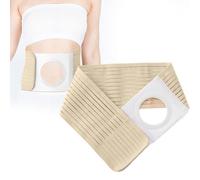 DIFLAX Cintura Per Stomia, Cintura per ernia ostomica, Cintura Addominale Post Colostomia, Cinturone di sostegno per stomia addominale fascia per legante in vita per prevenire l'ernia (XL)
