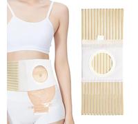 DIFLAX Cintura Per Stomia, Cintura per ernia ostomica, Cintura Addominale Post Colostomia, Cinturone di sostegno per stomia addominale fascia per legante in vita per prevenire l'ernia parastomale (L)