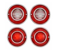 Difmqf Gruppi Ottici Posteriori Per Chevrolet Per Corvette Per C3 | Gruppo ottico Coppia,Rosso/Nero,Vestibilità in stile OE,specifica del veicolo,corrispondenza esatta