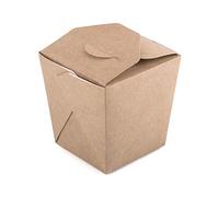 Diforma Confezione da 35 scatole di cartone kraft da 560 ml, contenitori per alimenti da asporto, fast food, usa e getta, a prova di perdite, biodegradabili, ecologici e riciclabili (35, 560 ml)