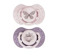 Difrax Lovi - Ciuccio dinamico - 0-3 mesi - Rosa e Viola