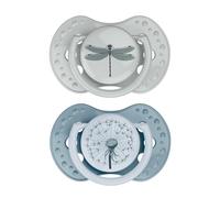 Difrax Lovi - Ciuccio dinamico - 3 - 6 Mesi - Blu & Verde