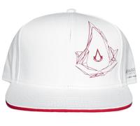 Difuzed Assassin's Creed Red Crest Logo Snapback Baseball Cap White/Red SB880821