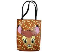Difuzed Bambi Face Shopper Bag, Accessori da viaggio Borse per trucchi Donna, Marrone (Brown), Taglia unica confezione 5