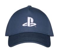Difuzed Cappello PlayStation Blu Navy Logo Ufficiale Berretto con Visiera Curva