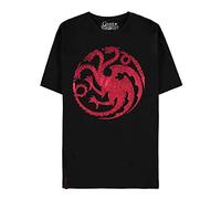 Difuzed Game Thrones Got-House of The Dragon-Maglietta a Maniche Corte da Donna, Schwarz, Medium Unisex-Bambini e Ragazzi, M